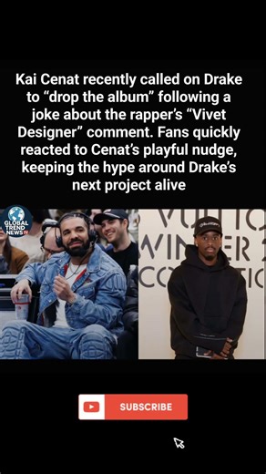 Kai Cenat Challenges Drake to “Drop the Album” After Vivet Designer Joke #KaiCenat #Drake #HipHop