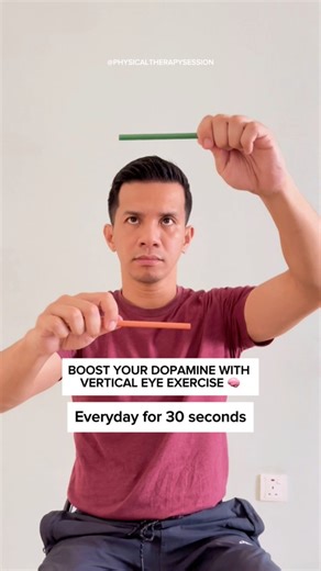 Boost your dopamine 🧠 with this eye exercise! 30 sec daily! #viral | Physical Therapy Session