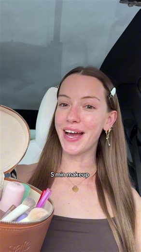 5 min makeup in the car #5minmakeup #makeuptutorial | Make Up