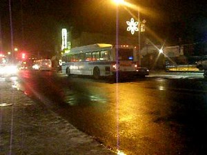 MTA Bus Orion V CNG B11 Bus with a TMC-RTS B44 on Nostrand Ave