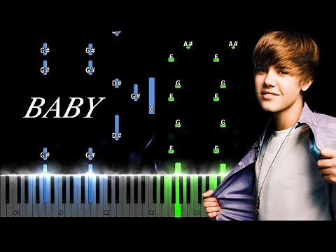 Justin Bieber - Baby ft. Ludacris Piano Tutorial