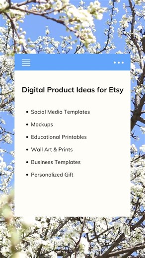 Digital Product Ideas to sell on Etsy