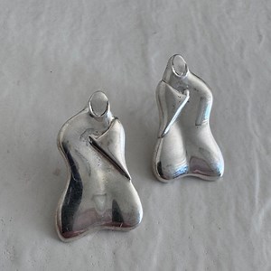 Vintage 1970s Sterling Silver Goddess Earrings: GETCO Modernist Design - Etsy