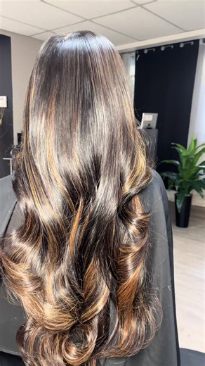 Indian Wavy Weave Installation with Highlights