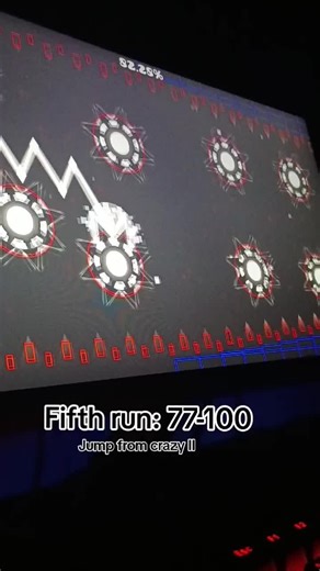 Conquering Death Corridor in Geometry Dash: Fifth Run 77-100