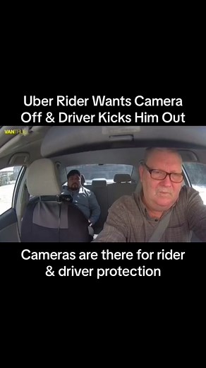 Uber Rider Wants Camera Off & Driver Kicks Him Out #fyp #foryou #foryoupage #uber #lyft #taxi #taxidriver #uberride #uberdriver #police #viral #fypシ