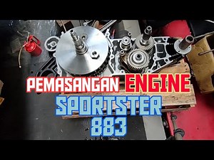 PEMASANGAN ENGINE HARLEY-DAVIDSON SPORTSTER 883 (part 1)