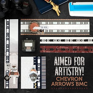 Point Toward New Possibilities: Arrow Borders for Scrapbooking and DIY Travel Scrapbook Card