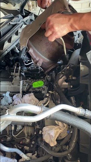 Pullin The DOC Out Of Another L5P Duramax. Another DOC Removal. #mechanic #chevy #automobile #fyp