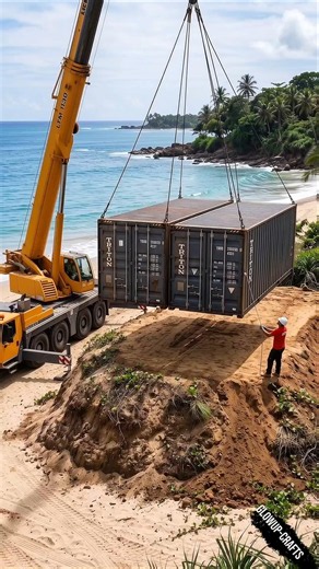 I Turned 2 Shipping Containers Into a Luxury Tiny Home #shorts