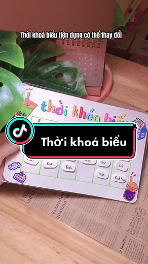 Cách làm thời khóa biểu đẹp và đơn giản | Thời Khoá Biểu