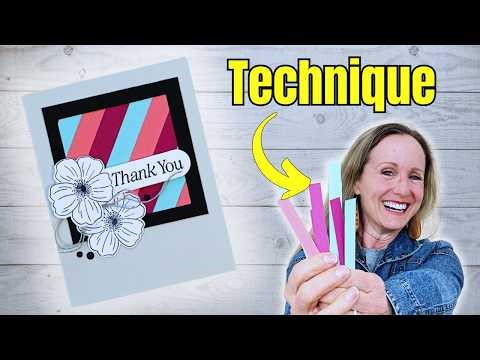 Don’t Throw Away Paper Scraps! Easy Card Making Background Technique