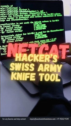 Netcat – Hacker’s Swiss Army Knife Tool #netcat #ethicalhacking #cybersecurity