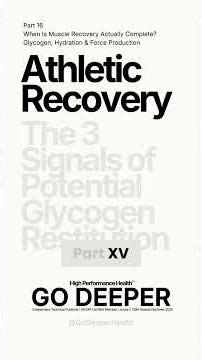 Three Signs Your Muscles Are Fully Recovered (Glycogen Science)