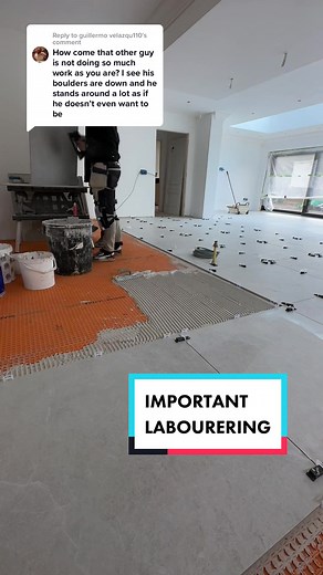 Efficient Tiling Process: Working as a Team with Labourer