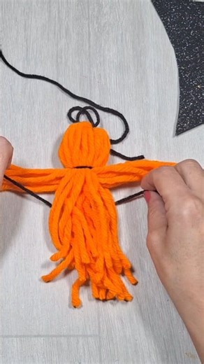 Yarn Witch Magic 🧙‍♀️🧡 – The Cutest DIY Halloween Craft! Part 1 #viral #video #fblifestyle | Yeliz Craft & Easy ideas