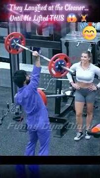 Elite Powerlifter Pretends to Be a Cleaner...Then Shocks Everyone 😳💪 Funny Gym Diary