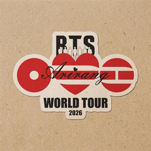 BT/S World Tour 2026 Sticker, Arirang Kpop Vinyl Decal, Bangtan Sonyeondan Heart Silhouette Sticker - Etsy