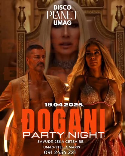 ⚡️ĐOGANI DOLAZI U DISKOTEKU PLANET! Pripremite se za nezaboravnu Uskršnju žurku! Đogani nastupa 19.04. u Planet diskoteci, a vas očekuje luda atmosfera, najjači hitovi i party do zore! Ne čekajte, rezervirajte svoje mjesto na vrijeme! 📞052 743 364 📍Savudrijska cesta bb Umag-Stella Maris Vidimoooo se !⚡️ #umag #discoplanetumag #djogani | Disco-Planet Umag