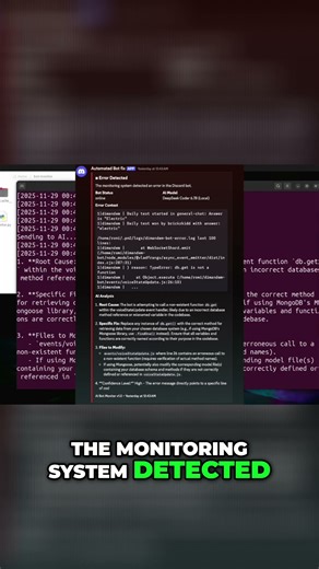 Discord Bot Error: Monitor System Alert Explained #shorts