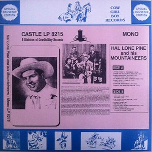 Lone Pine And His Mountaineers - Hal Lone Pine Singer Of Western Songs And Ballads