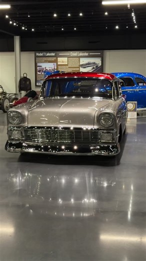 1956 Chevy is powered by a NASCAR Cup Car built by Precision Designs #56chevy #nascar #cupcar #sbc #engineswap | Speedway Motors