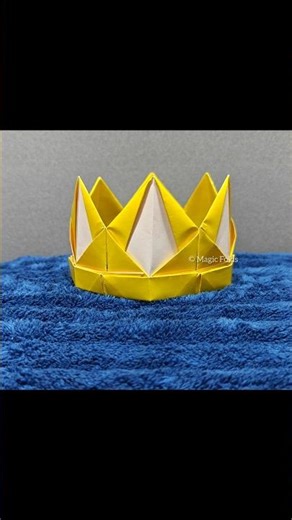 Origami Crown #origamicrown #crown #diycrown #papercrown #origami