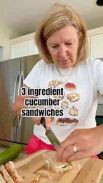 3 Ingredient Cucumber Tea Sandwiches | How to Make Cucumber Sandwiches #sandwich #appetizer