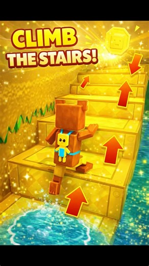 Bear Adventure Climbing the stairs #superbearadventure