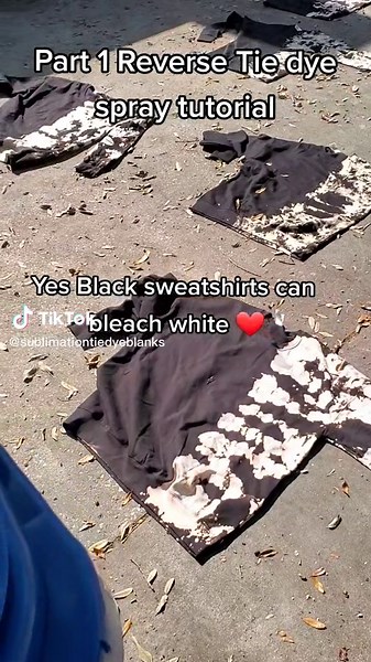 Reverse Tie Dye Tutorial - Bleach Black Clothes to White