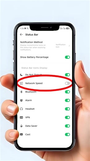 Phone Me Network Speed Show Kaise Kare 📶 #internetspeed #networkspeed #mobiletricks #androidtip#tech