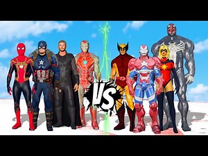 DARK AVENGERS VS AVENGERS - SUPERHEROES BATTLE