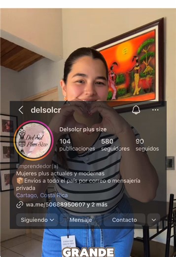 Agradecimiento por ropa plus size en Costa Rica