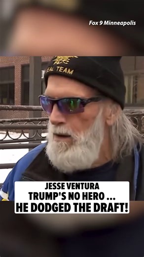 446K views · 14K reactions | Jesse Ventura's been open about his disdain for President Donald Trump over the years ... and he made it clear he feels POTUS is a "draft-dodging coward" while speaking to KMSP-TV on Thursday. : Fox 9 Minneapolis - St. Paul | TMZ | Facebook