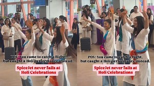‘Only In India’: SpiceJet Surprises Passengers With Holi Performance At Airport– Internet Is Loving It!