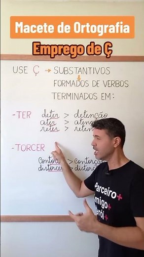 Ortografia: uso de Ç #gramática #enem #português #ortografia #oratoria #dicasdeportuguês #concurso
