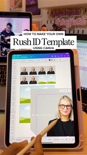 47K views · 249 reactions | How to make your own Rush ID Template using Canva.  #canvatips | Angeluna Creatives | Facebook