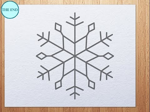 how to draw snowflake