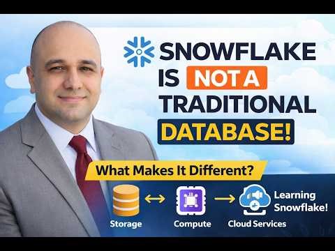 Snowflake is NOT a Traditional Database — Here's How It Actually Works