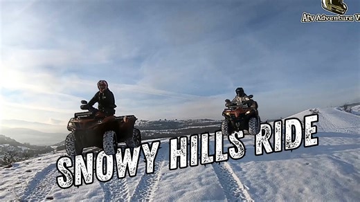 Snowy hills ride with CFMoto ATVs