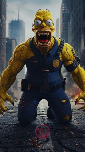 Scary versions of Simpson horror story 😱 #simpsons #horror #simpson #thesimpsons