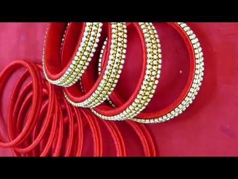 Handmade bangles SSilk thread bangles set