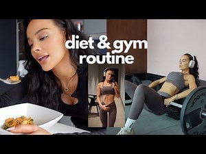 what I eat in a day & gym routine as a model