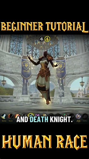 World Of Warcraft Beginner Tutorial Human Race #youtubeshorts #worldofwarcraft #warcraft #midnight
