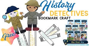 History Detective Bookmark Craft for Kids