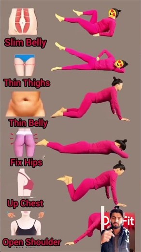 6 Easy Exercises for Full Body Fat Loss 🔥Slim Belly + Tight Body at Home🔥 #fullbodyworkout #shorts