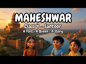 Maheshwar Explanation | Class 4 English | Santoor Book | Full Chapter| The Fort of Queen Ahilya Bai