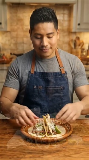 A man eating the food