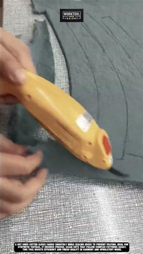 Cutting fabric patterns cleanly with hot knife cutter