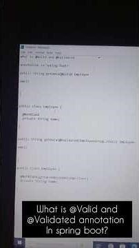 Top Java Interview Questions & Answers 2026 – What is @Valid and @Validated in Spring Boot?